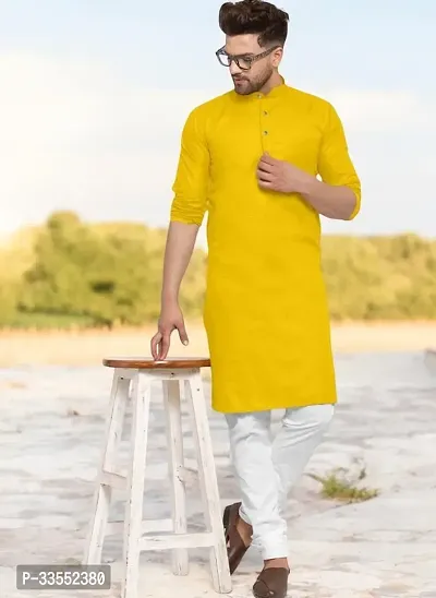 Reliable Cotton Solid Kurtas For Men-thumb0