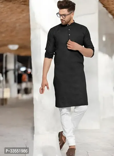 Reliable Cotton Solid Kurtas For Men-thumb0