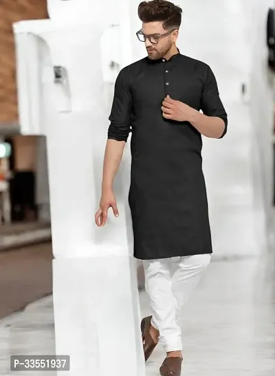 Reliable Cotton Solid Kurtas For Men-thumb0