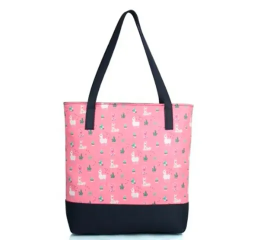 Trendy Stylish Polyester Printed Tote Bags For Women