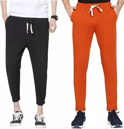 Men's Stylish Dry Fit Jogger Lower Track Pants for Gym, Running, Athletic, Casual Wear for Men Pack of 2