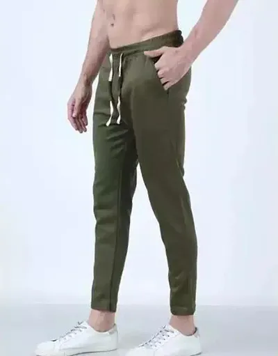 Comfortable Blend Regular Track Pants For Men