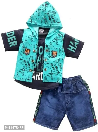 Stylish Boys Top with Jeans Set-thumb0