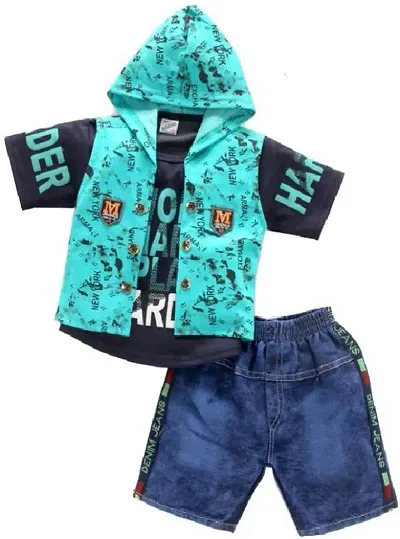 Stylish Boys Top with Jeans Set