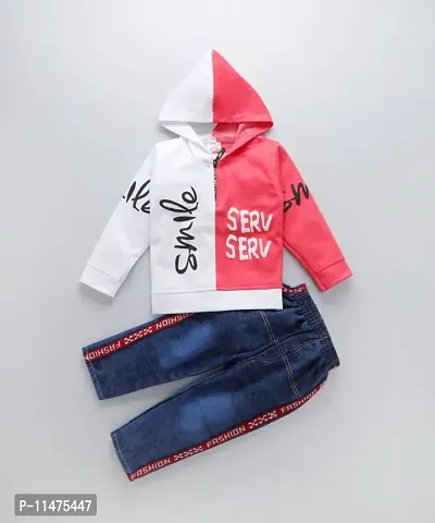 Stylish Boys Top with Jeans Set-thumb0