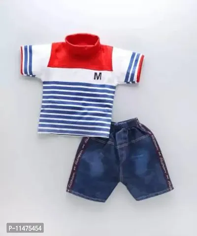 Stylish Boys Top with Jeans Set-thumb0