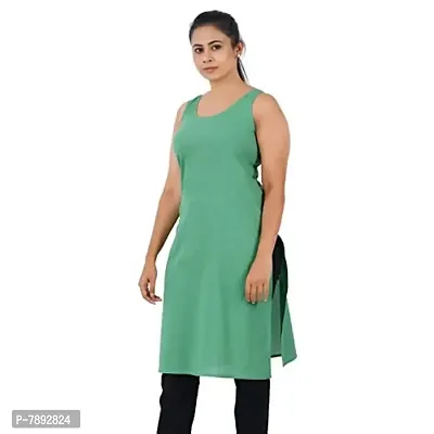 Happy Bunny Pure Cotton Full Length Slip for Women |Cotton Camisole for Women | Non-Stretchable Full Slip | Cool Cotton Camisole | Long Camisole for Ladies - Pack of 1-thumb3