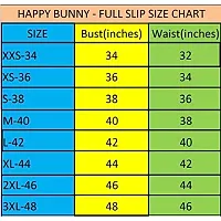 Happy Bunny Pure Cotton Full Length Slip for Women |Cotton Camisole for Women | Non-Stretchable Full Slip | Cool Cotton Camisole | Long Camisole for Ladies - Pack of 1-thumb3