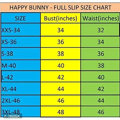 Happy Bunny Pure Cotton Full Length Slip for Women |Cotton Camisole for Women | Non-Stretchable Full Slip | Cool Cotton Camisole | Long Camisole for Ladies - Pack of 1-thumb4