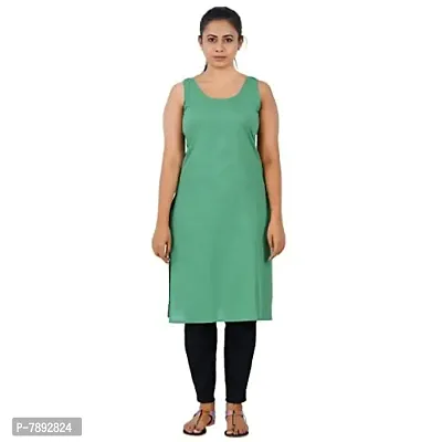 Happy Bunny Pure Cotton Full Length Slip for Women |Cotton Camisole for Women | Non-Stretchable Full Slip | Cool Cotton Camisole | Long Camisole for Ladies - Pack of 1-thumb0