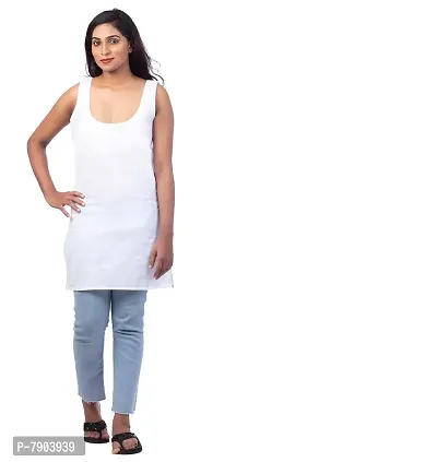 Happy Bunny Pure Cotton Half Length Slip for Women |Cotton Camisole for Women | Non-Stretchable Full Slip | Cool Cotton Camisole | Short Camisole for Ladies - Pack of 1