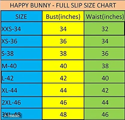 Happy Bunny Pure Cotton Full Length Slip for Women |Cotton Camisole for Women | Non-Stretchable Full Slip | Cool Cotton Camisole | Long Camisole for Ladies - Pack of 1-thumb5