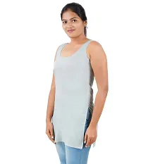 Happy Bunny Pure Cotton Half Length Slip for Women |Cotton Camisole for Women | Non-Stretchable Full Slip | Cool Cotton Camisole | Short Camisole for Ladies - Pack of 1-thumb1