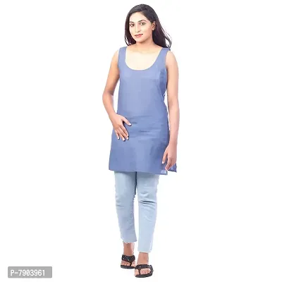 Happy Bunny Pure Cotton Half Length Slip for Women |Cotton Camisole for Women | Non-Stretchable Full Slip | Cool Cotton Camisole | Short Camisole for Ladies - Pack of 1