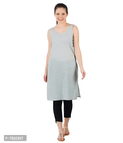 Happy Bunny Pure Cotton Full Length Slip for Women |Cotton Camisole for Women | Non-Stretchable Full Slip | Cool Cotton Camisole | Long Camisole for Ladies - Pack of 1