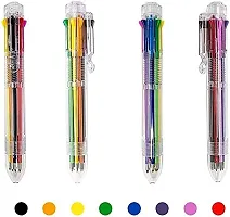 Trusmile 8 in 1 Retractable Ballpoint Pens, 8 Vivid Colors in Every Pen, Best for Smooth Writing (Pack of 2)-thumb4
