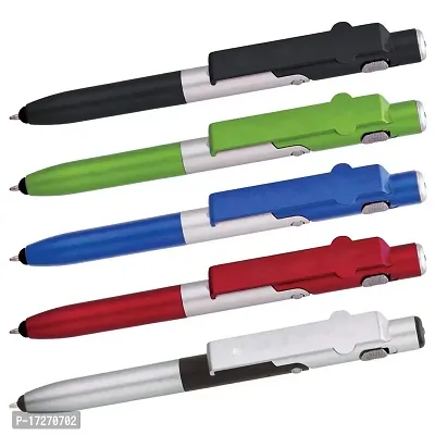 ShopNGift 4-in-1 Ballpoint Pen/LED/Phone Stand/Stylus (Green)-thumb3