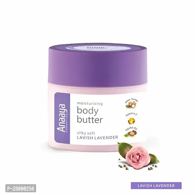 Anaaya Body Butter | Hydrating  Moisturising Cream| Silky Soft Lavish Lavender | Shea Butter, Vitamin E  Jojoba Oil |  72 Hr Moisturisation | Fast Absorbing | Perfect Moisture (100g)