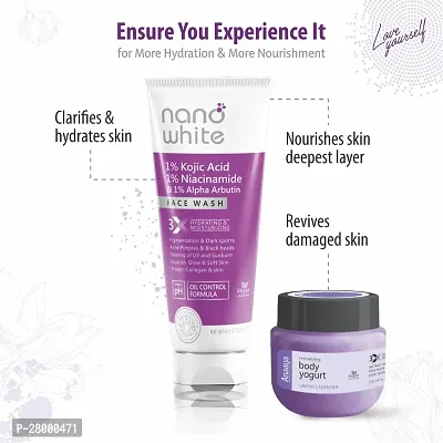 Nano White Face Wash | 1% Kojic, 1 % Niacinamide  Alpha Arbutin | Reduces appearance of Fine lines, Wrinkles, Acne Pimple  Black Head (60 ml)-thumb4