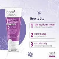 Nano White Face Wash | 1% Kojic, 1 % Niacinamide  Alpha Arbutin | Reduces appearance of Fine lines, Wrinkles, Acne Pimple  Black Head (60 ml)-thumb1