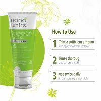 Nano White Face Wash | 2 % Salicylic, 1 % Glycolic  Green Tea | Reduce Black Head  White Head, Wrinkles  Acne Pimple (60 ml)-thumb4