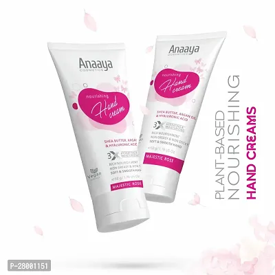 Anaaya Nourishing  Hand Cream | Majestic Rose | Shea Butter  Cocoa Butter with Argan Oil  Hyaluronic  | Non-greasy  Non Sticky  (50g)-thumb4