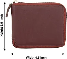Foxcy Unisex Brown Artificial Leather Wallet-thumb2