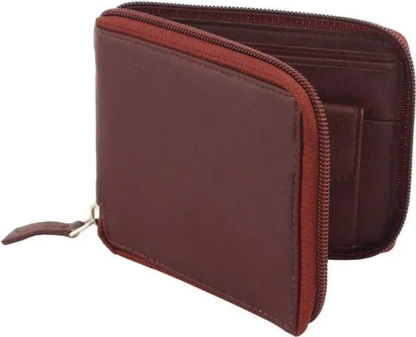 Foxcy Unisex Brown Artificial Leather Wallet