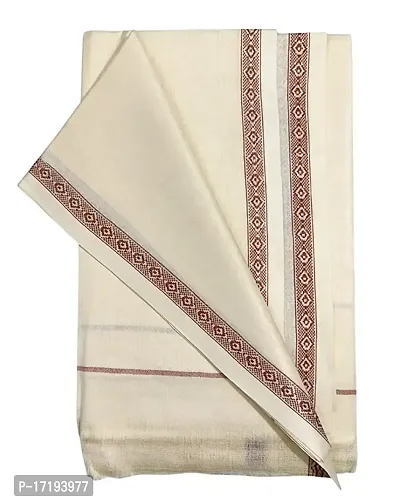 TUC Handloom 100% Desi Cotton 120 Count Soft Bhagalpuri Chadar/Summer Blanket/Khes/Top Sheet/AC Blanket in Queen Size- 255cm X 150cm | TUC 013-thumb0