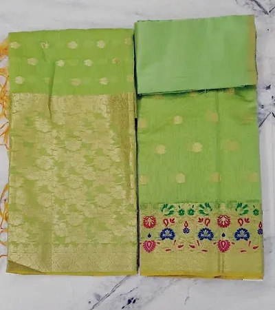 Stylish Cotton Dress Material with Dupatta