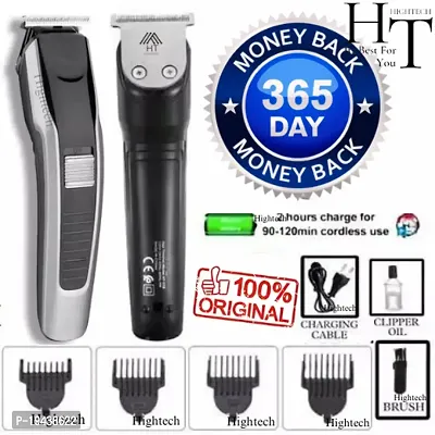 -538/-528 Electric Hair trimmer for men Shaver Rechargeable Hair Machine adjustable for men Beard Hair Trimmer, beard trimmers for men, beard trimmer for men with 4 combs (Black)-thumb0