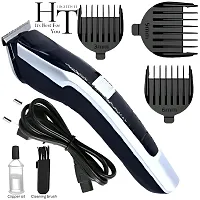 -538/-528 Electric Hair trimmer for men Shaver Rechargeable Hair Machine adjustable for men Beard Hair Trimmer, beard trimmers for men, beard trimmer for men with 4 combs (Black)-thumb1