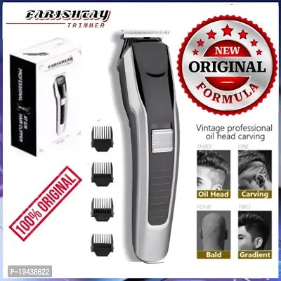 -538/-528 Electric Hair trimmer for men Shaver Rechargeable Hair Machine adjustable for men Beard Hair Trimmer, beard trimmers for men, beard trimmer for men with 4 combs (Black)-thumb3