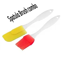 ShoppyCharms Silicone Spatula and Brush Set for Pastry, Cake Mixer, Decorating, Cooking, Baking, Silicone Spatula and Pastry Brush Set (Multicolour) - (SC-2170)-thumb4