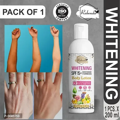 Rabenda Whitening Body Lotionon  Spf15+ Skin Lighten and Brightening Cream (200 Ml.) Pack Of 1-thumb0