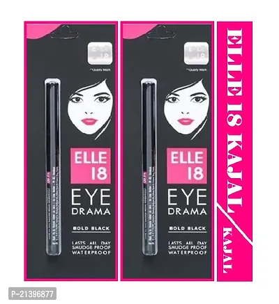 ELLE 18 kajal  Drama Eye Liner Pack of-2