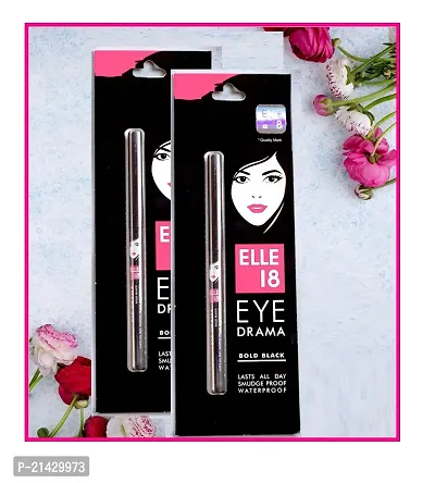 ELLE 18  Eye Drama Kajal WaterProof Kajal (Pack Of-2)