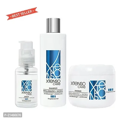 L'Oreal Professionnel X-Tenso Shampoo 250ml   Masque 196ml And  Serum 50ml  Combo Pack-thumb0