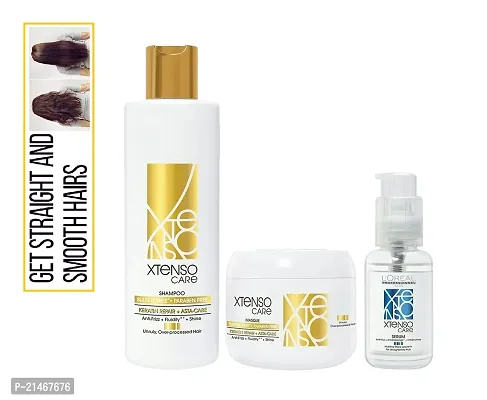 L'Oreal Professionnel Pro- Keratin  X-Tenso  Serum 50 ml   Keratin Repair Cream/masque  + Shampoo (196ml + 250ml )  Combo Pack