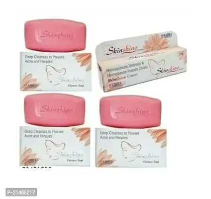 SKINSHAIN SOAP Skin Type  50gm (Pack Of-3)  Cadila Skin Shine Cream 15g Combo Pack