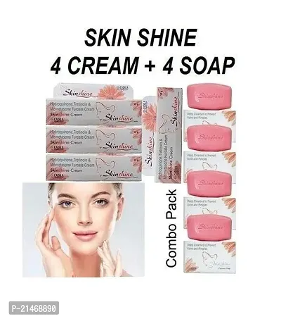 Skinshine Face  Cream Super Fresh 4pec 15g    SkinShine Soap 50 gm Pack Of-4