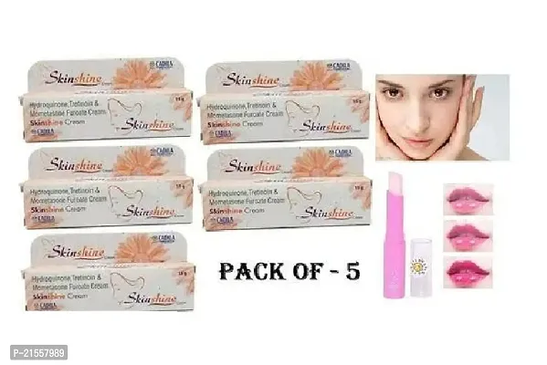 SkinShain Face Cream 15g  (Pack Of-5)  Lipbam 1pec .Combo Pack