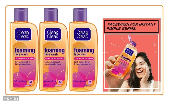 Clean  Clear Professional Foaming Face Wash 150ml (Pack Of-3) Combo Pack-thumb0