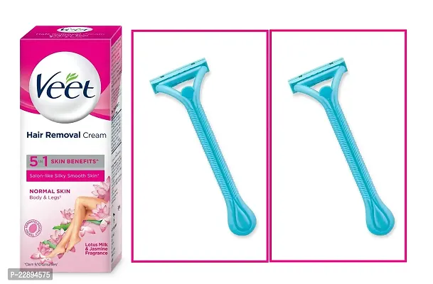 Veet Hair Removal Cream 5in1 Skin Benefits 25g With Brush 2pce  Combo  Pack-thumb0