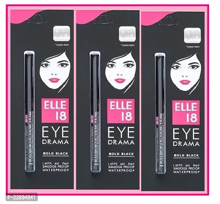 Elle 18 Eye  Drama  kajal 10g  (Pack Of -3)