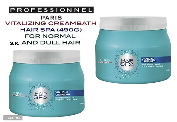 L'OREAL Professional  Vitalizing Creambath Hair Spa 490gm  Pack Of-2-thumb0