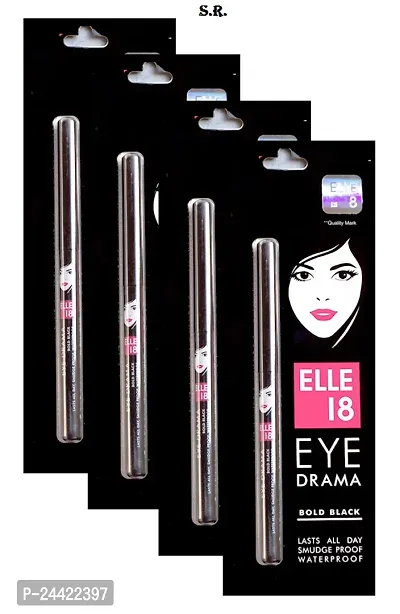 EllE180 Professional Eye Drama kajal Pack Of-4-thumb0