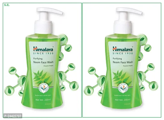 Himalayua Purifying Neem Face Wash 200 ml Pack Of-2-thumb0