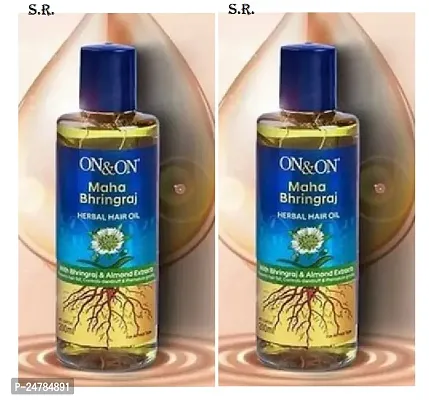 OnOn Maha Bhringraj Herbal Hair Growth Oil 200 ml Pack Of-2-thumb0