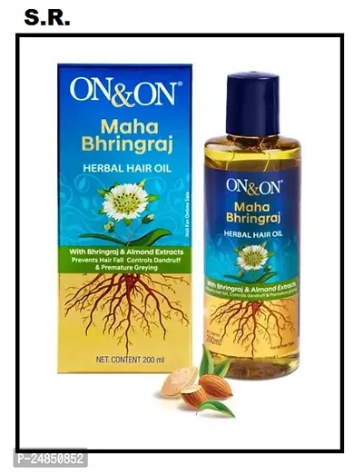 OnOn Maha Bhringraj Jadibuti Herbal Hair Oil 200 ml-thumb0